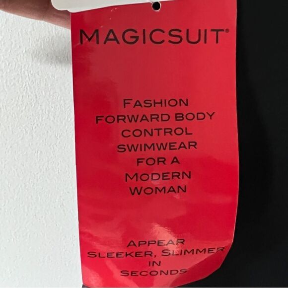 Magicsuit Purple Snake Charmer Lisa Draped One Piece Slimming Swimsuit Size 8 - Picture 10 of 12